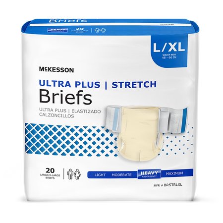 MCKESSON Incontinence Brief Mat Body Shape, Heavy, PK 80 BRSTRLXL